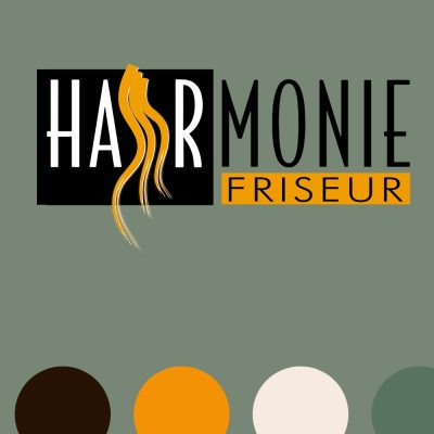 Friseur Haarmonie, Printdesign